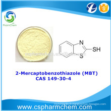 2-Mercaptobenzothiazole 98%, CAS 149-30-4, MBT pour inhibiteur de corrosion au cuivre
